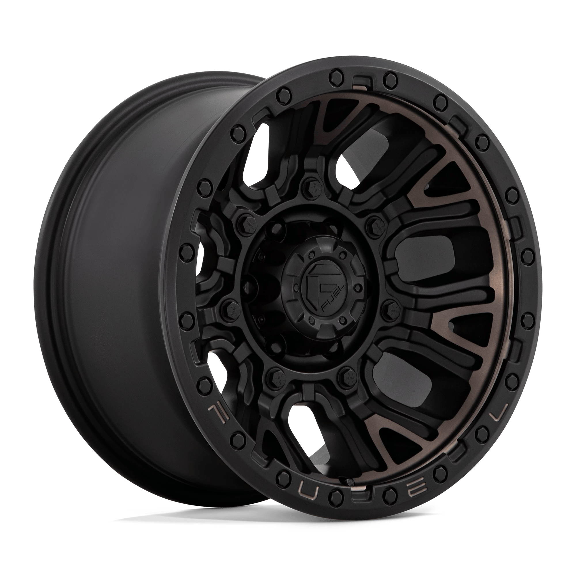 Fuel 1pc D824 Traction Matte Black With Double Dark Tint 20x9 (+1) 5x139.7
