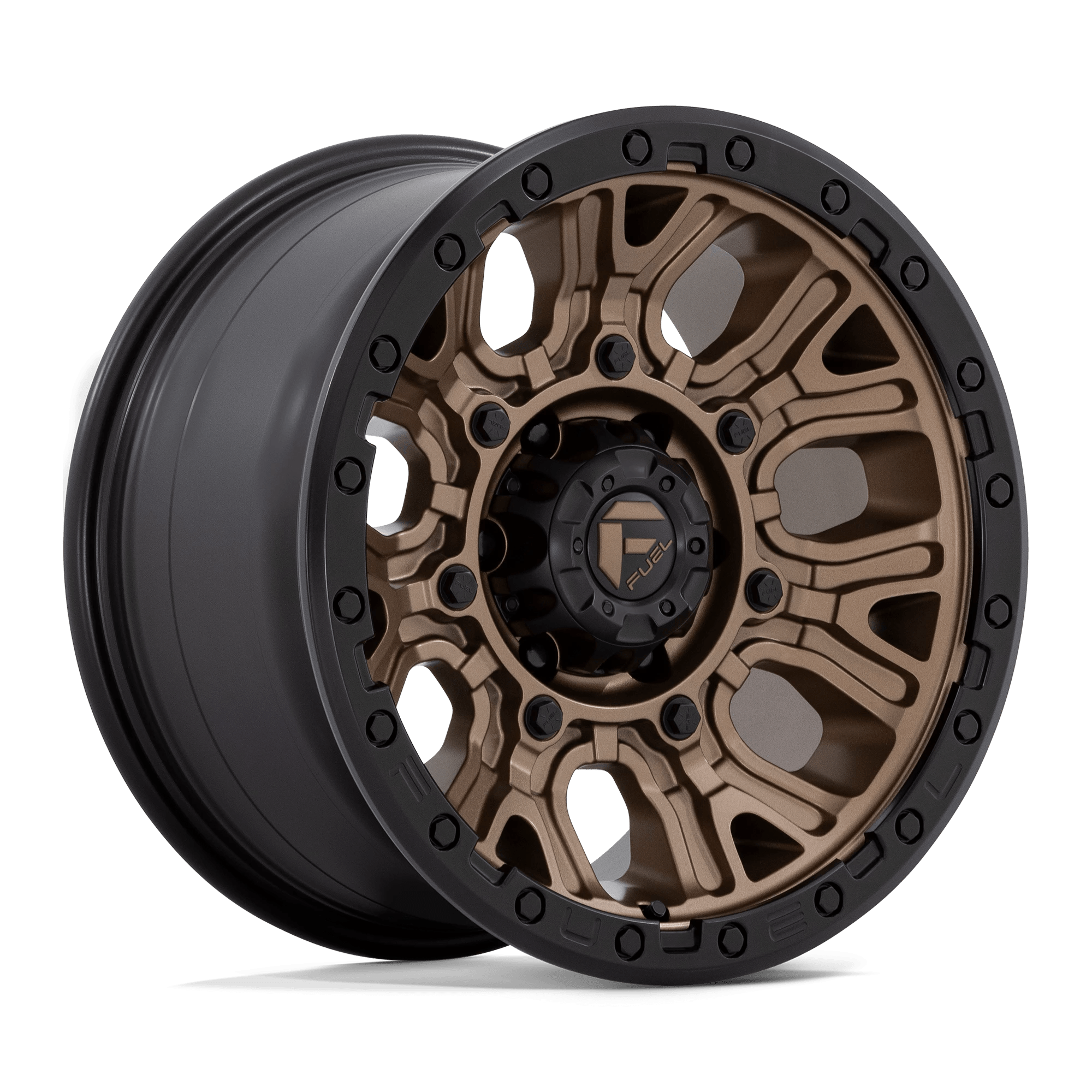 Fuel 1pc D826 Traction Matte Bronze With Black Ring 17x9 (+1) 6x139.7