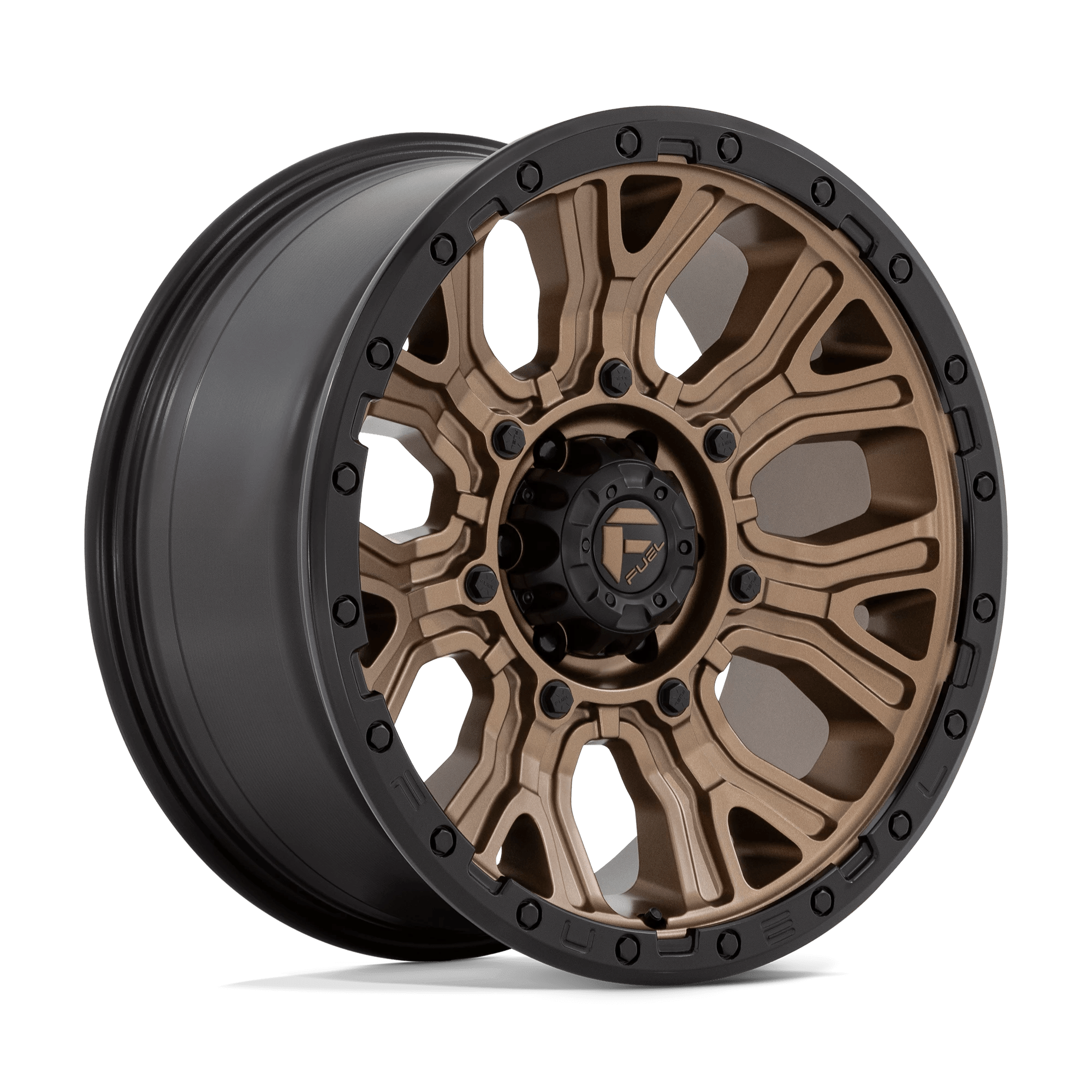 Fuel 1pc D826 Traction Matte Bronze With Black Ring 20x9 (+1) 6x135