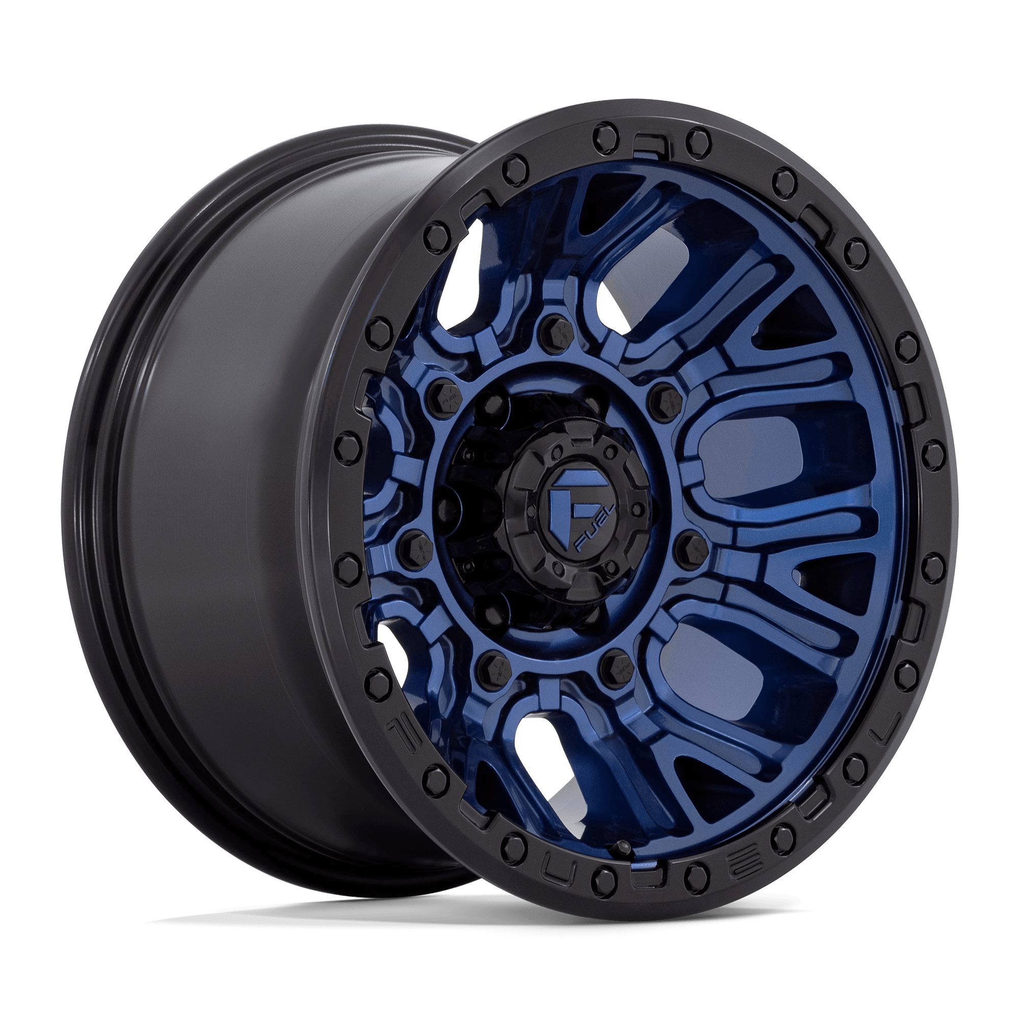 Fuel 1pc D827 Traction Dark Blue With Black Ring 17x9 (-12) 5x127