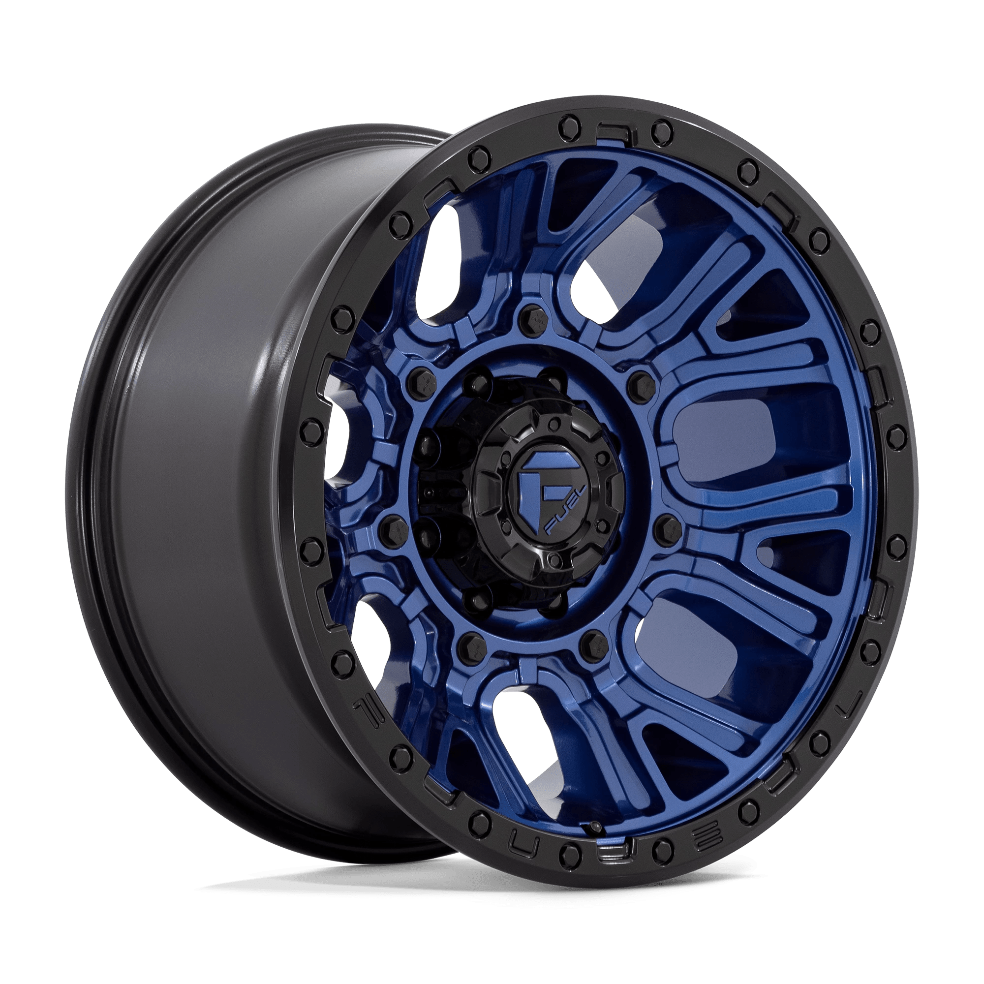 Fuel 1pc D827 Traction Dark Blue With Black Ring 20x10 (-18) 8x165.1