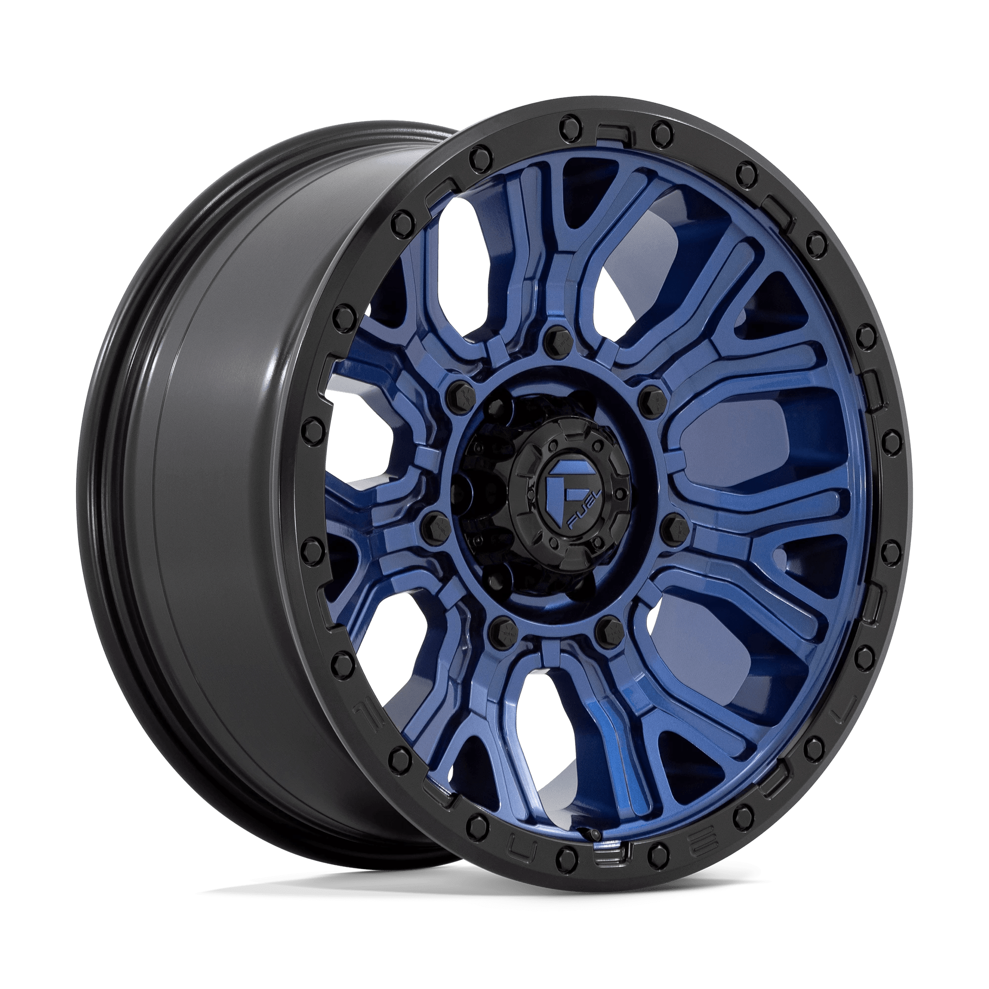 Fuel 1pc D827 Traction Dark Blue With Black Ring 20x9 (+1) 6x135