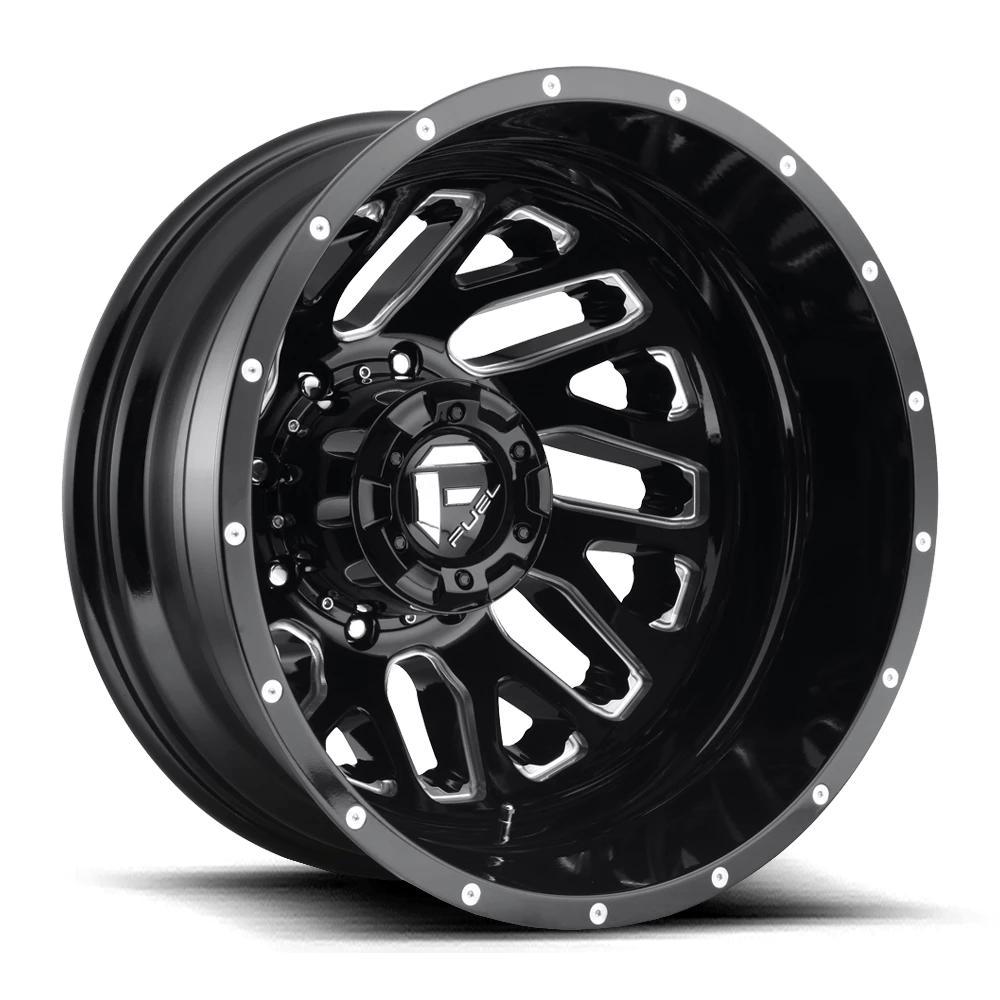 Fuel 1pc D581 Triton Gloss Black Milled 22x8.25 (-215) 8x165.1