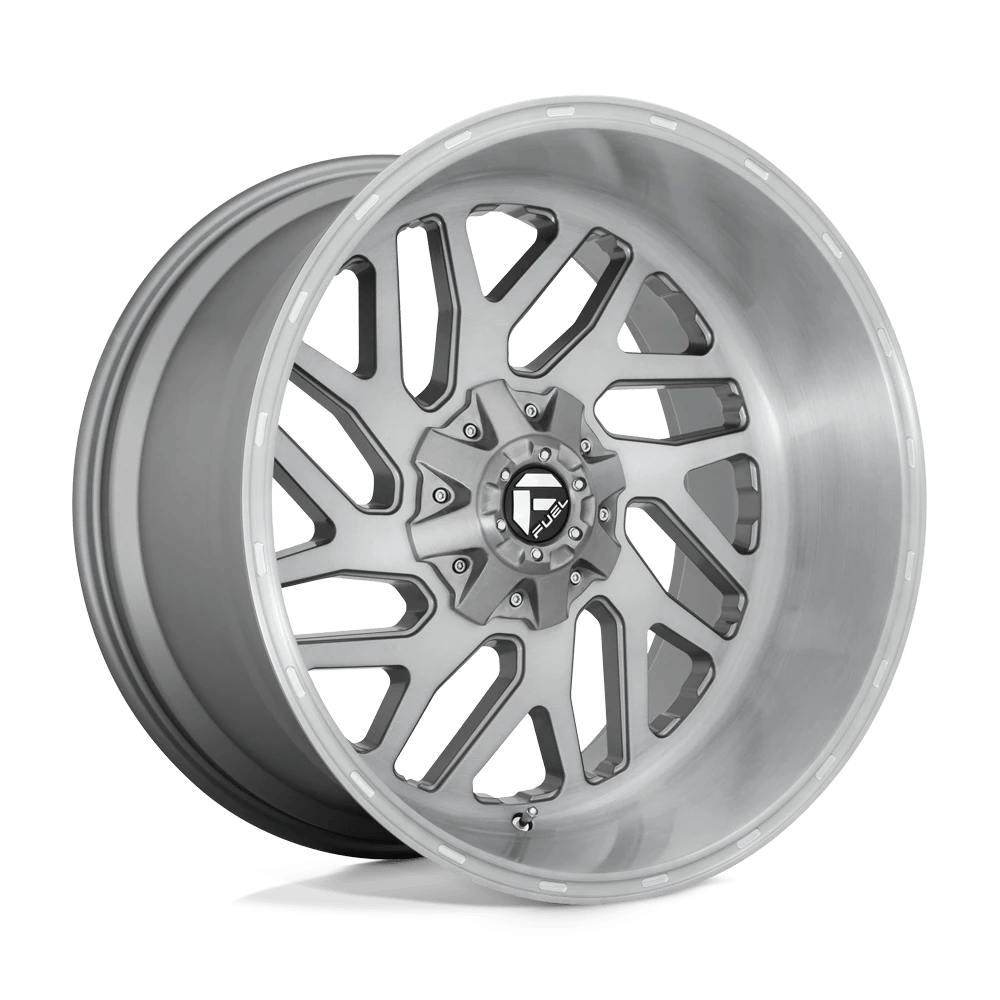 Fuel 1pc D715 Triton Platinum Brushed Gun Metal Tinted Clear 24x12 (-44) 5x127/5x139.7