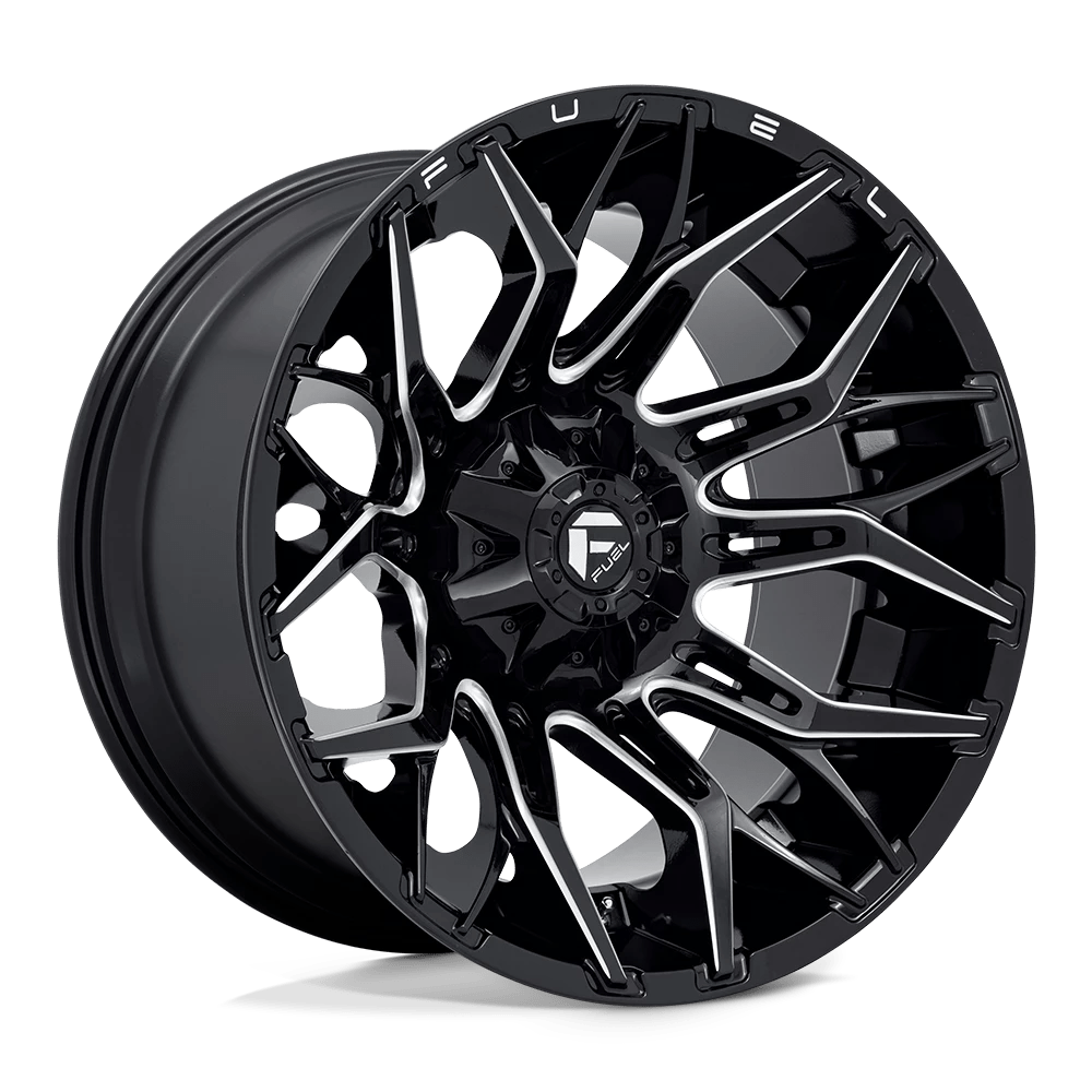 Fuel 1pc D769 Twitch Glossy Black Milled 22x12 (-44) 8x180