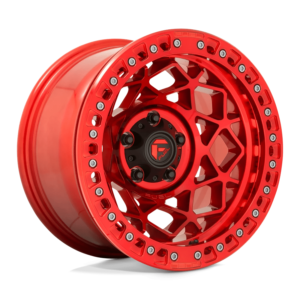 Fuel 1pc D121 Unit Beadlock Candy Red 17x9 (-15) 6x139.7