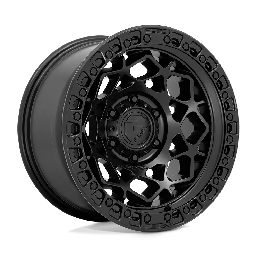 Fuel 1pc D786 Unit Matte Black With Matte Black Ring 17x9 (-12) 5x127