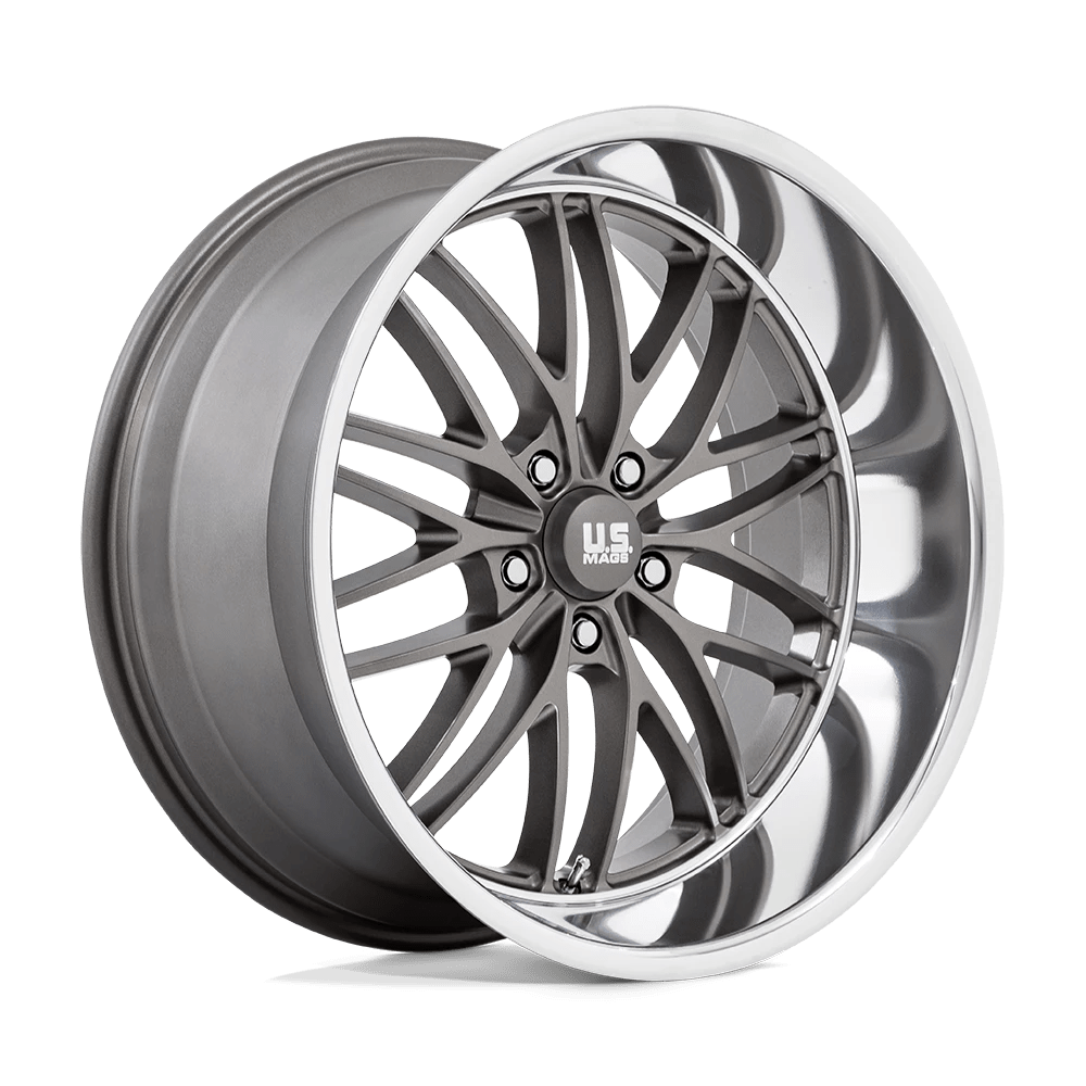 Us Mag 1pc U139 Santa Cruz Anthracite With Diamond Cut Lip 22x10.5 (+0) 5x127