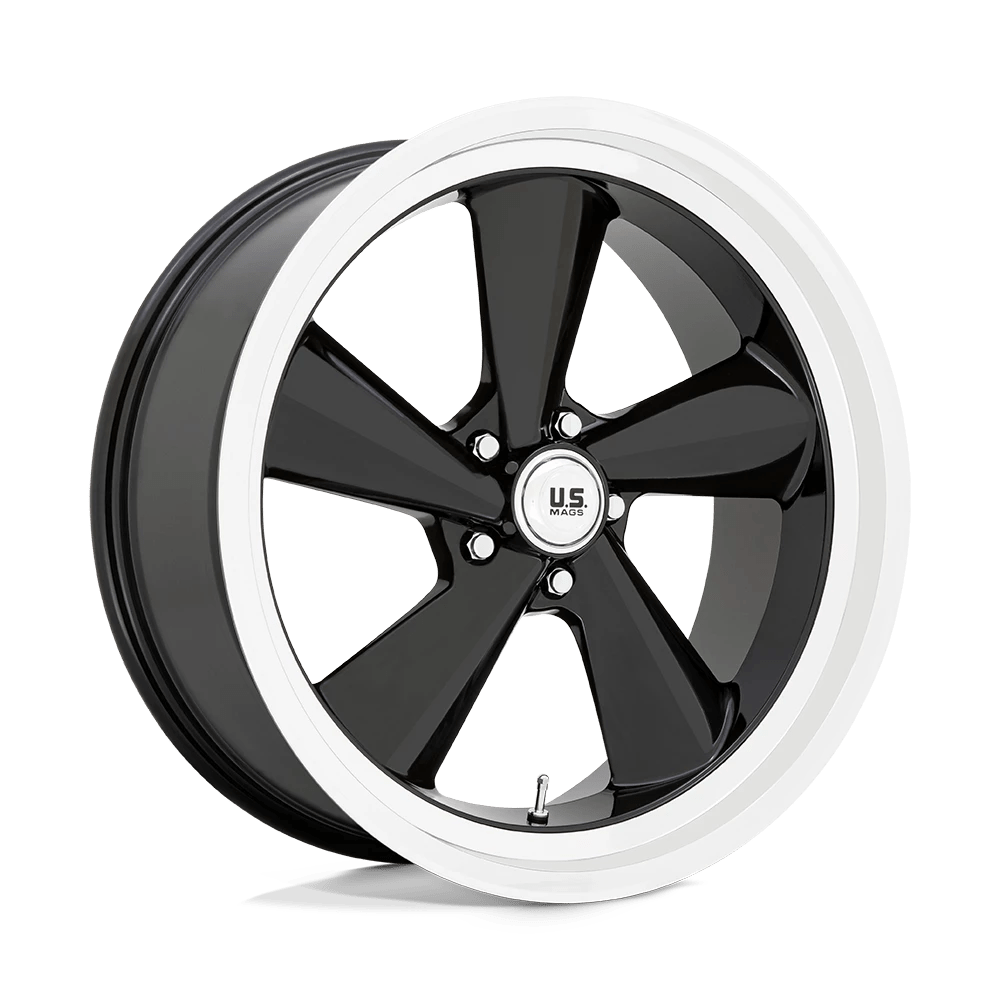 Us Mag 1pc U136 Ts Gloss Black With Diamond Cut Lip 22x10.5 (+0) 5x127