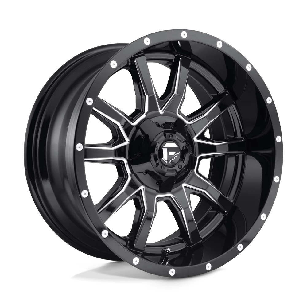 Fuel 1pc D627 Vandal Gloss Black Milled 20x10 (-18) 5x139.7/5x150