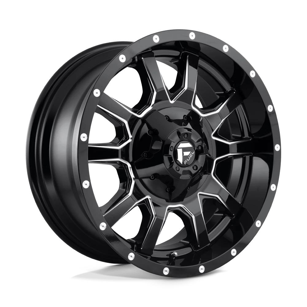 Fuel 1pc D627 Vandal Gloss Black Milled 20x9 (+20) 8x165.1