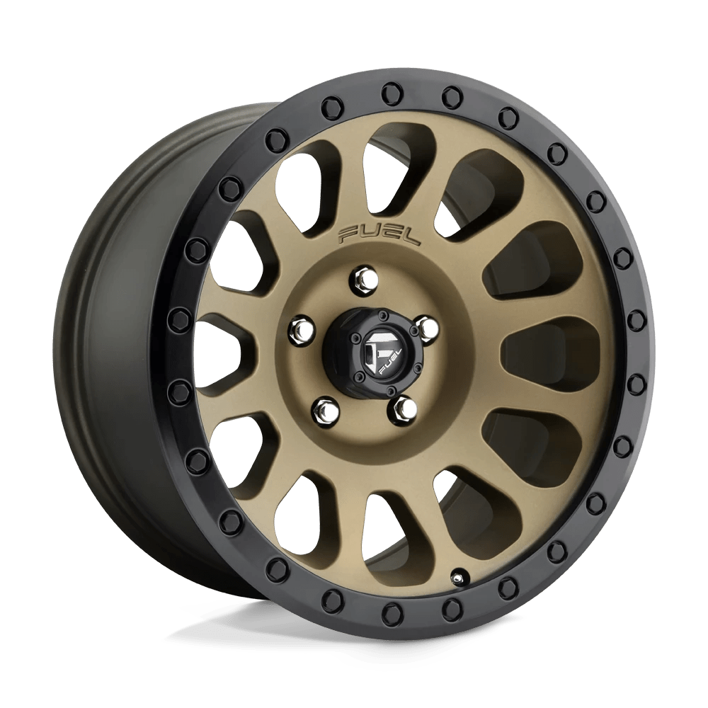 Fuel 1pc D600 Vector Matte Bronze Black Bead Ring 17x8.5 (+7) 6x139.7