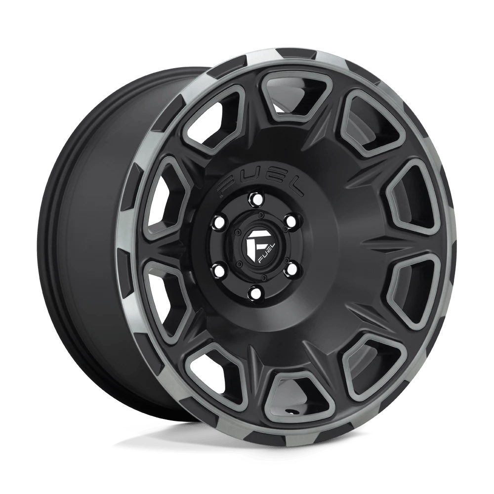 Fuel 1pc D686 Vengeance Matte Black Double Dark Tint 17x9 (-12) 6x139.7