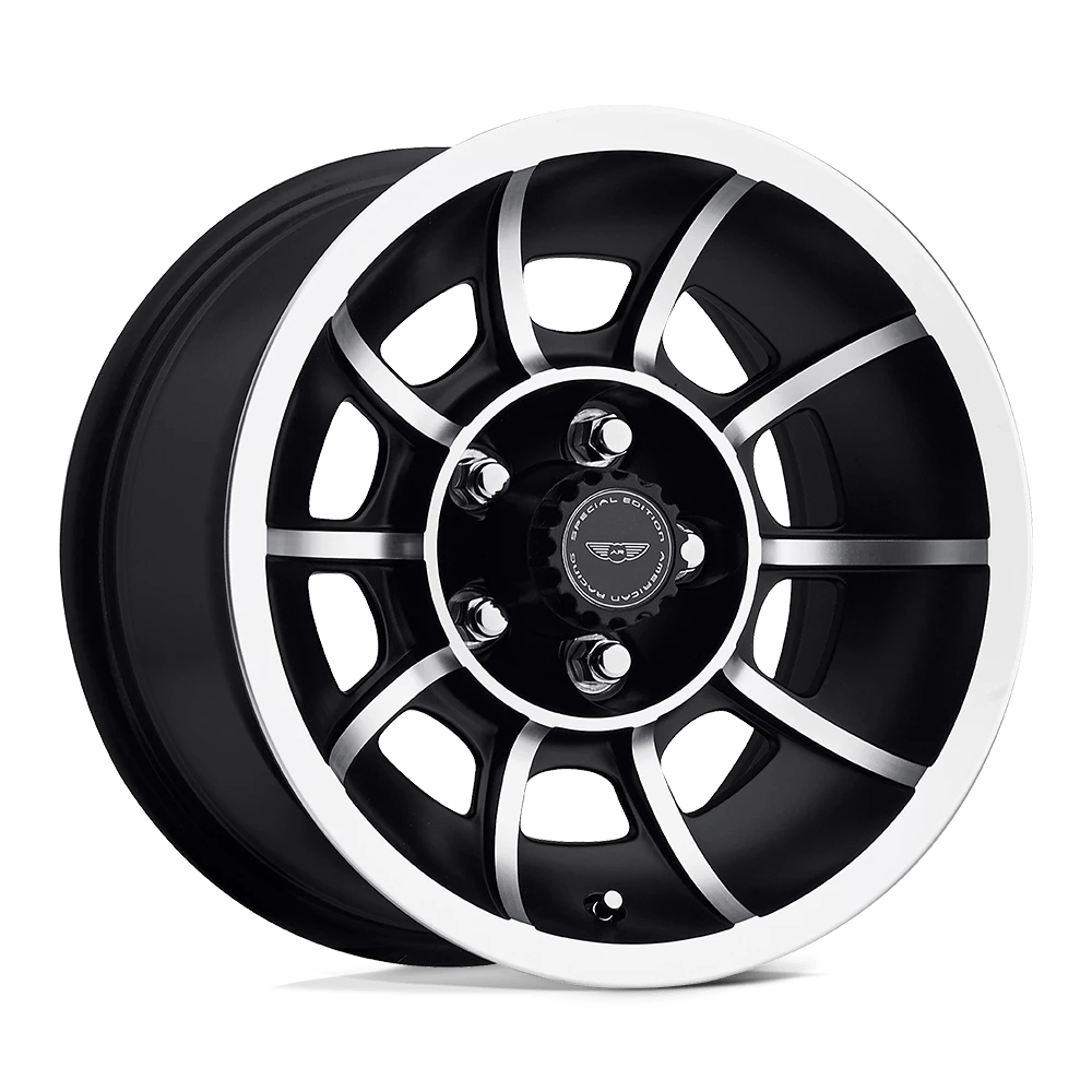 American Racing Vintage Vn47 Vector Satin Black Machined 15x7 (+0) 5x114.3