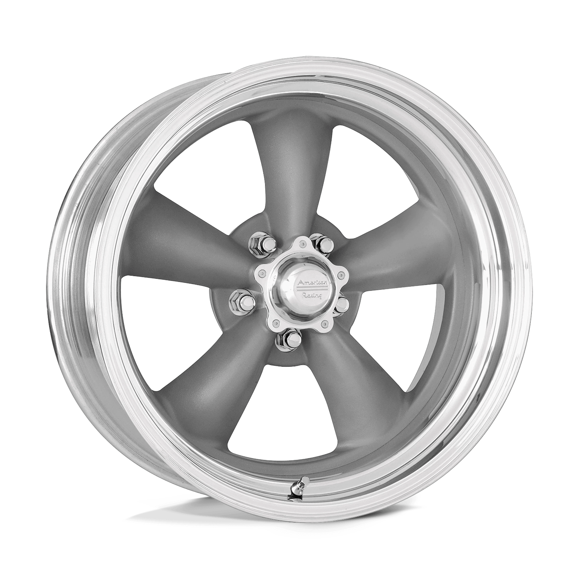 American Racing Vintage Vn205 Classic Torq Thrust Ii Custom Torq Thrust Gray Polished Lip 17x9.5 (+8) 5x114.3