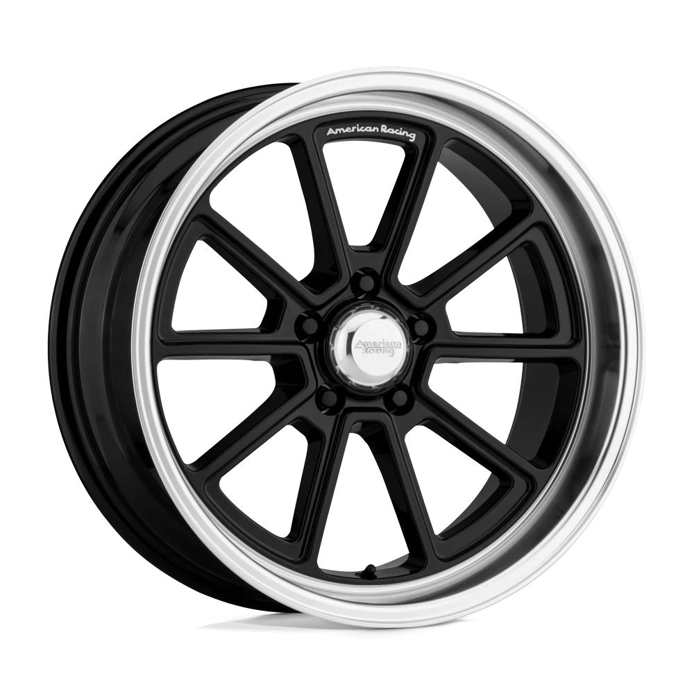 American Racing Vintage Vn510 Draft Gloss Black Diamond Cut Lip 18x10 (+0) 5x127