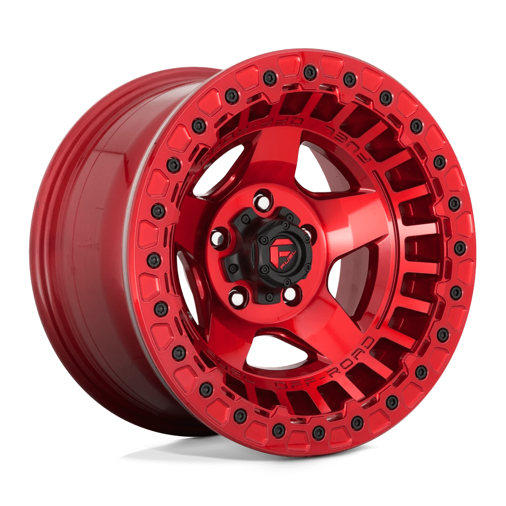 Fuel 1pc D117 Warp Beadlock Candy Red 17x9 (-15) 6x139.7
