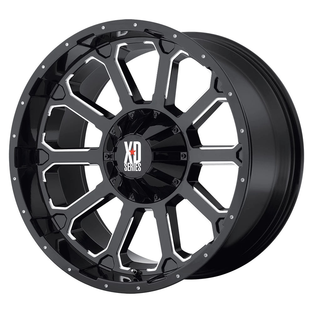 Xd Xd806 Bomb Gloss Black With Milled Accents 18x9 (+0) 5x127/5x135