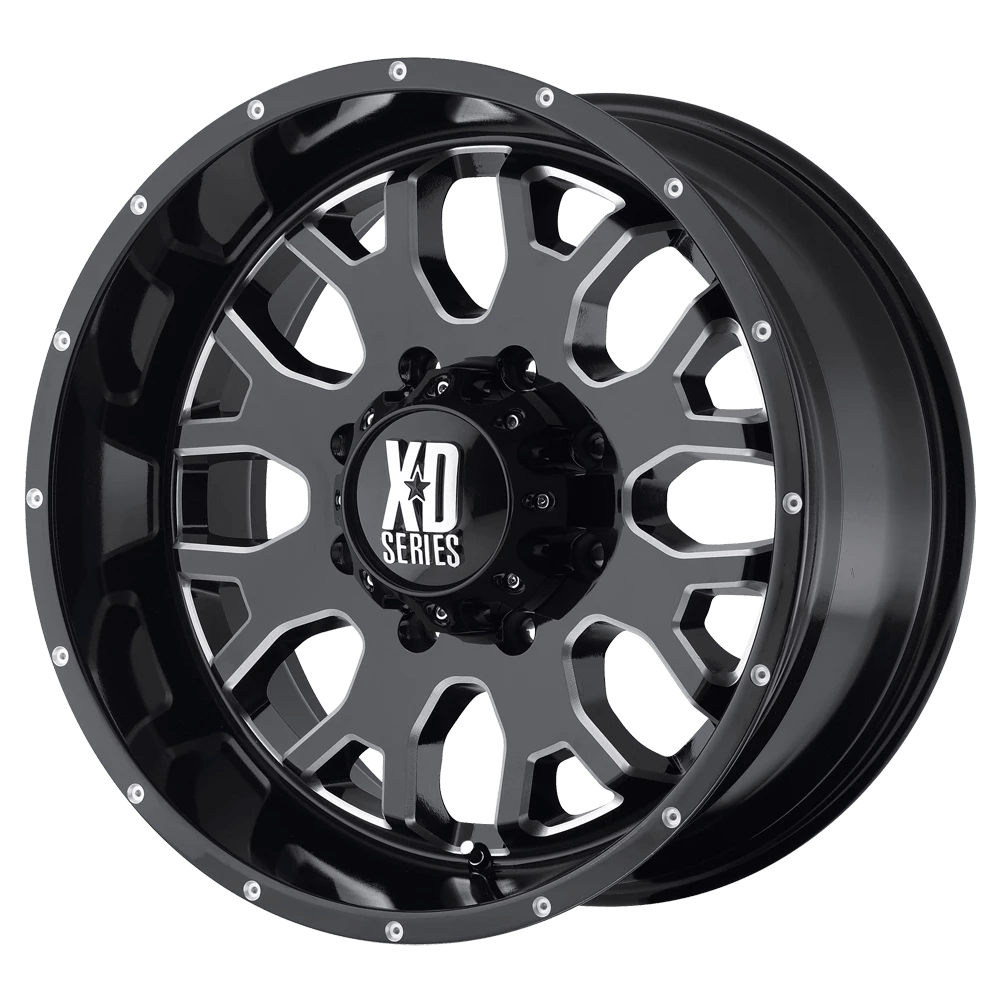 Xd Xd808 Menace Gloss Black With Milled Accents 18x9 (+0) 5x150