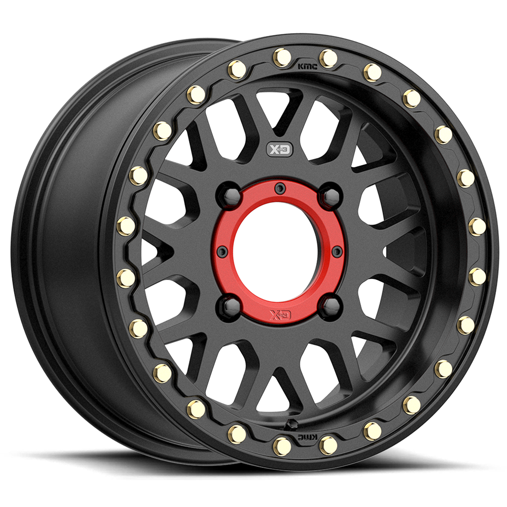Xd Powersports Xs235 Grenade Beadlock Satin Black 15x6 (+38) 4x110