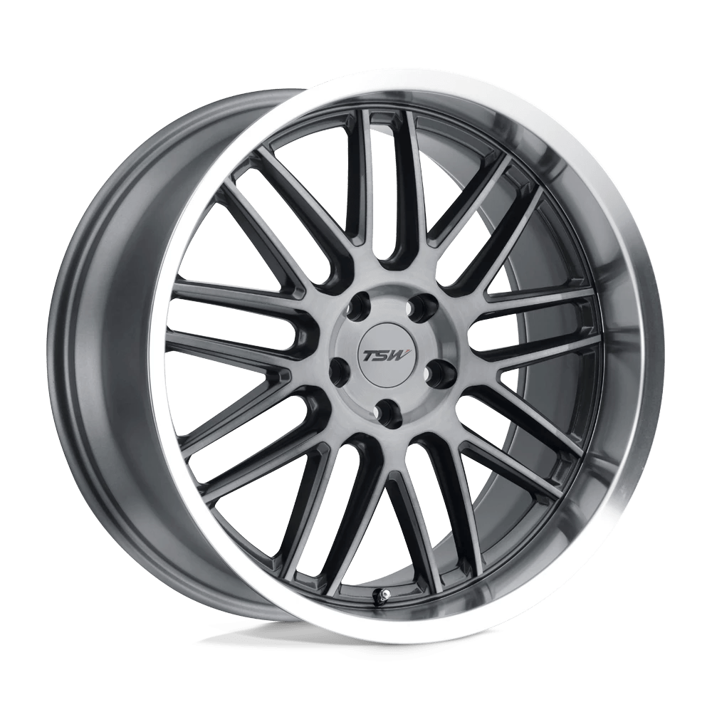 Tsw Avalon Gunmetal W/ Brushed Gunmetal Face & Machined Lip 19x10 (+25) 5x114.3