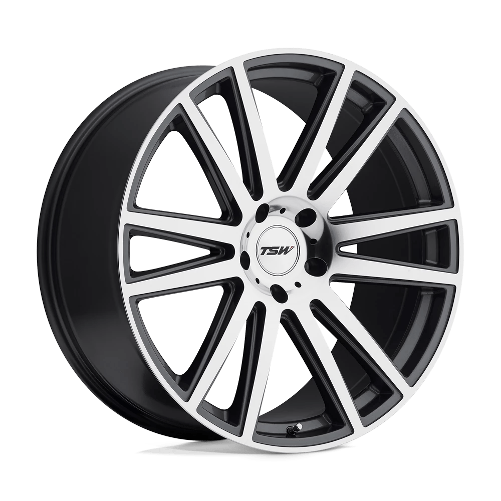 Tsw Gatsby Gunmetal W/ Mirror-cut Face 22x10 (+37) 5x120