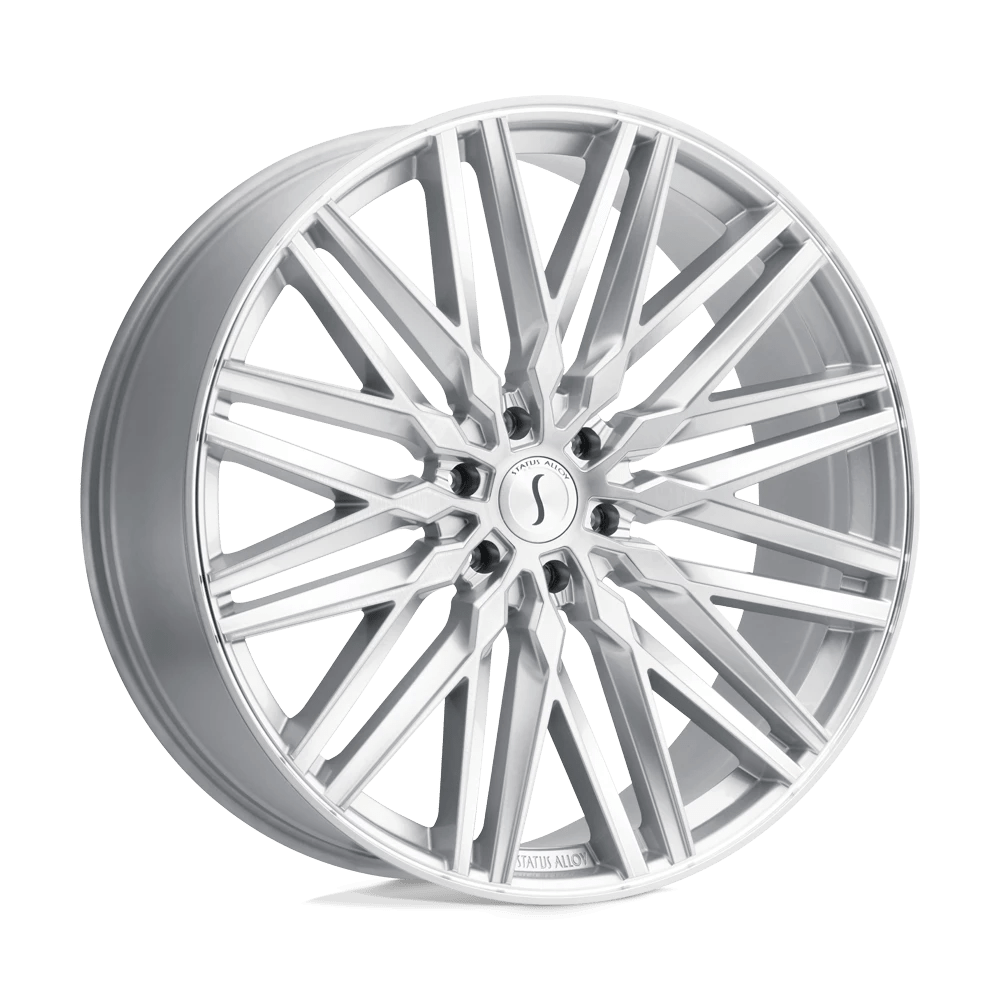 Status Adamas Silver W/ Mirror Cut Face 20x9 (+15) 6x139.7