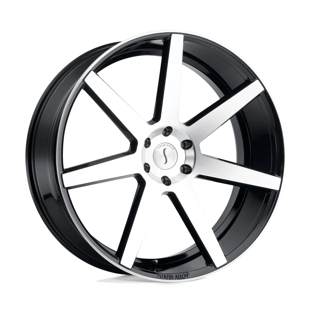 Status Journey Gloss Black W/ Machined Face 24x10 (+30) 5x120