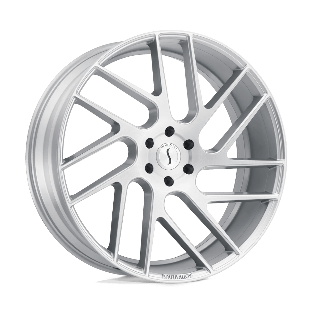 Status Juggernaut Silver W/ Brushed Machined Face 20x9 (+20) 5x139.7