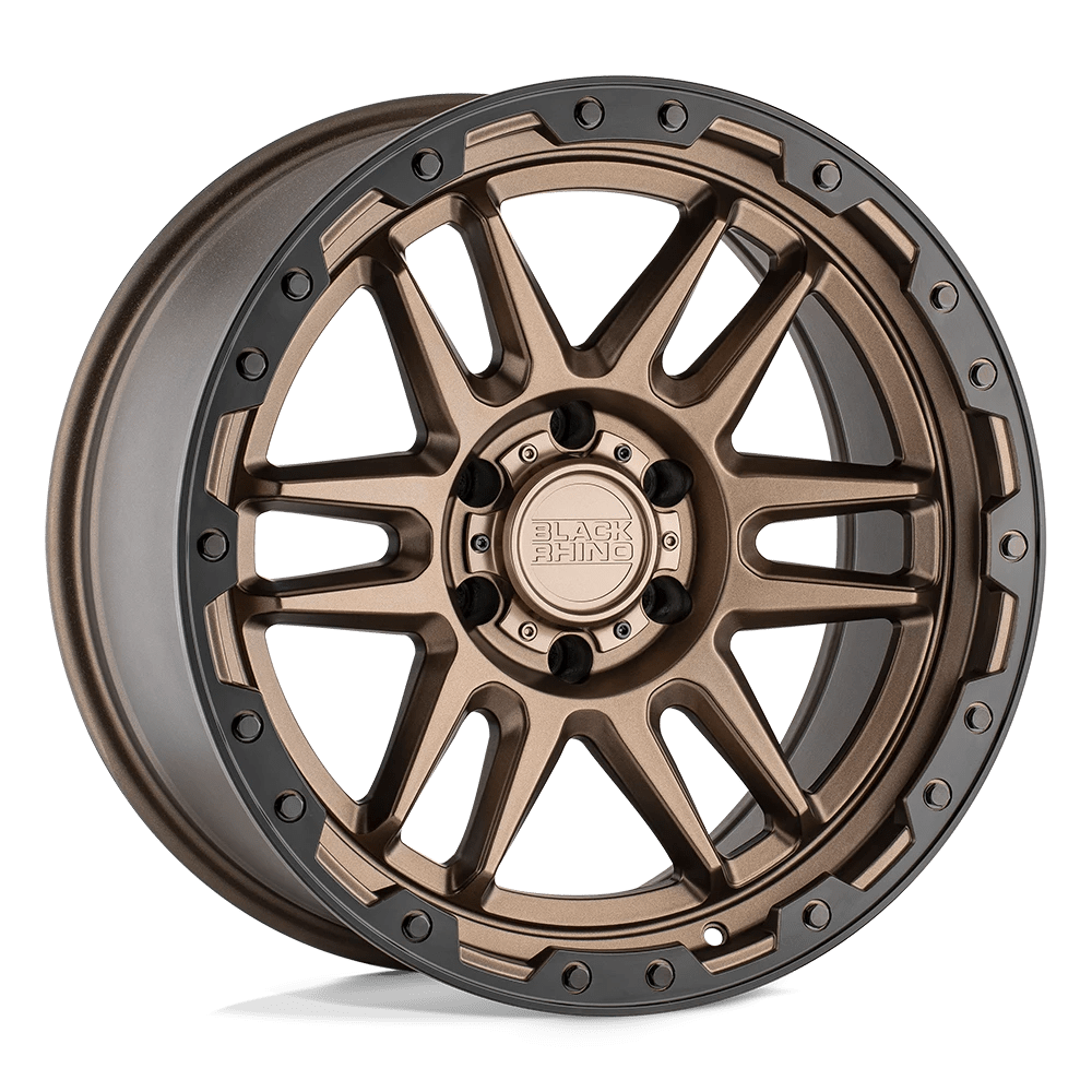 Black Rhino Apache Matte Bronze W/ Black Ring & Black Bolts 17x8.5 (-18) 6x139.7