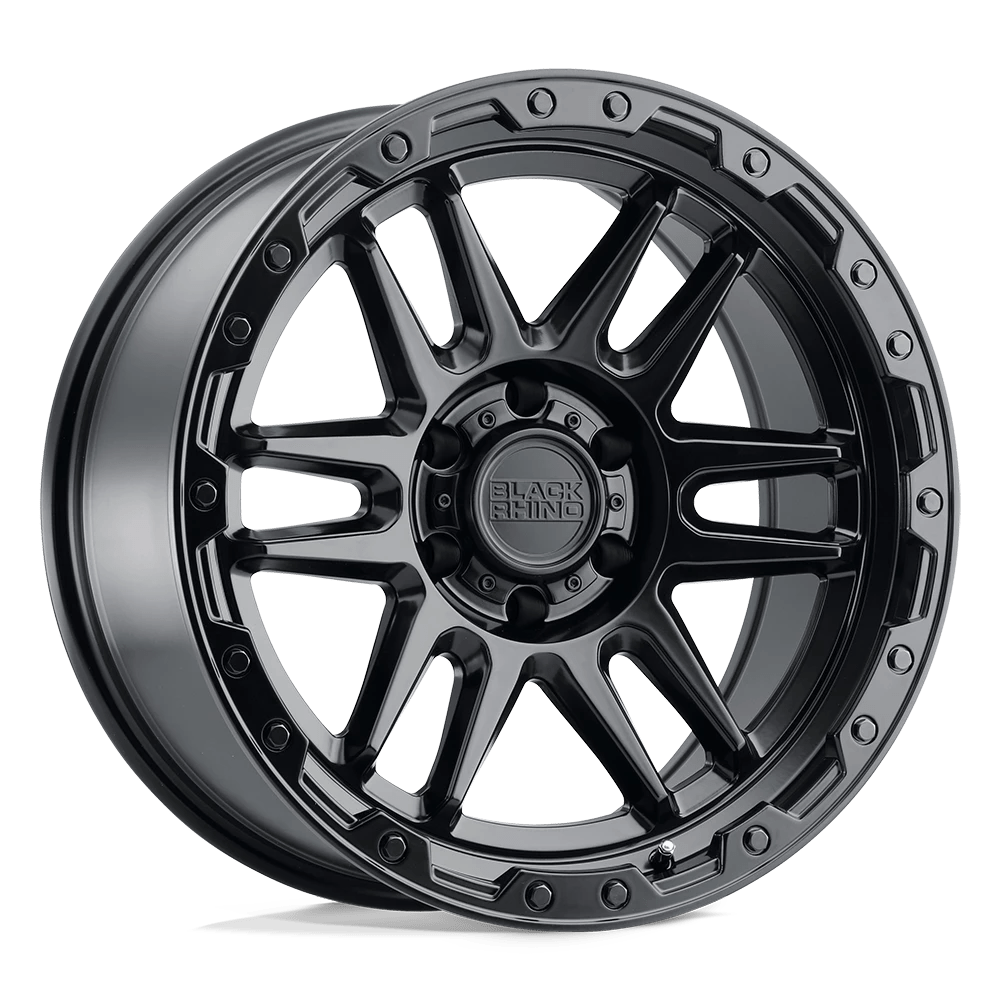 Black Rhino Apache Matte Black W/ Black Bolts 20x9 (-18) 6x139.7