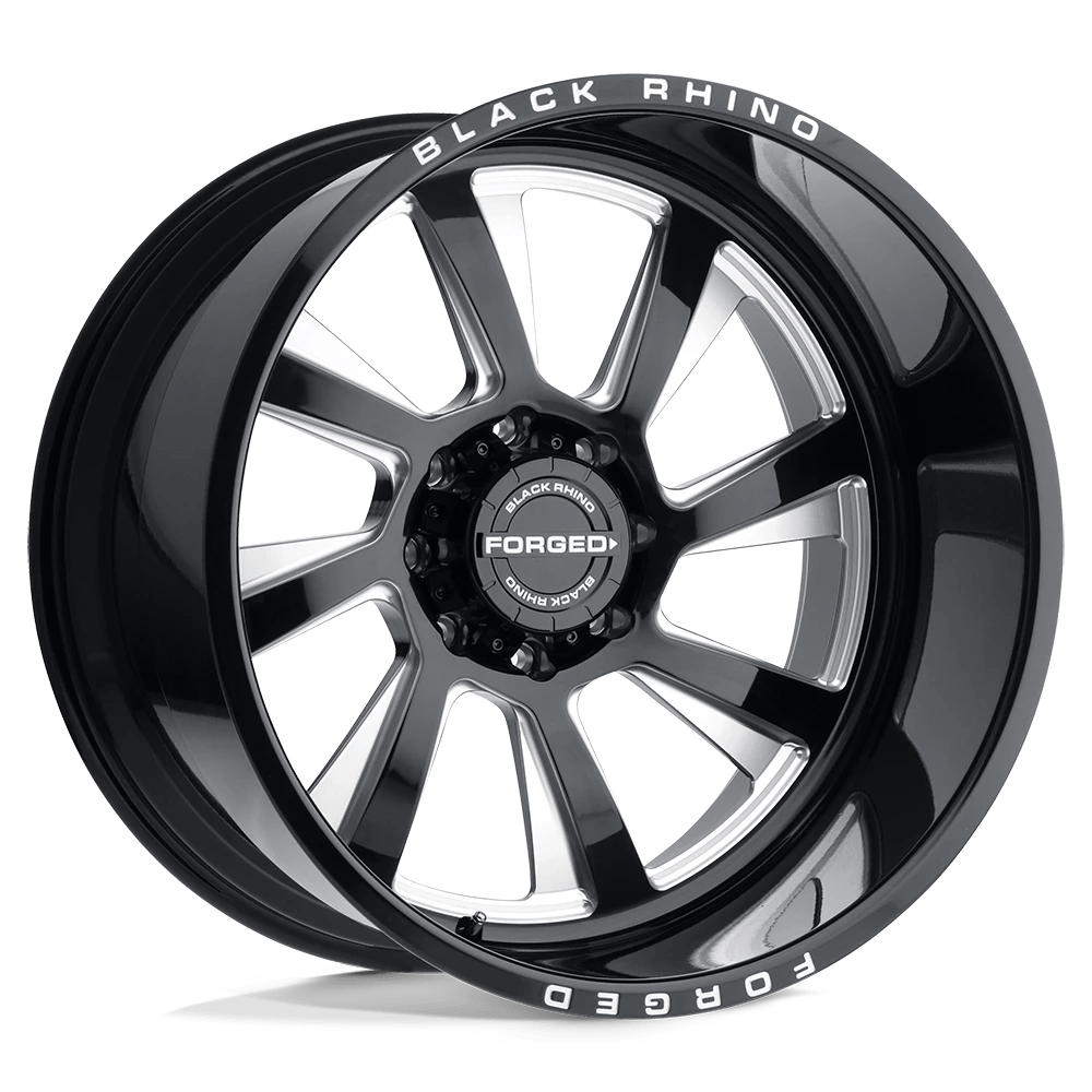 Black Rhino Blaster Gloss Black W/ Milled Spokes - Directional 22x14 (-76) 5x127
