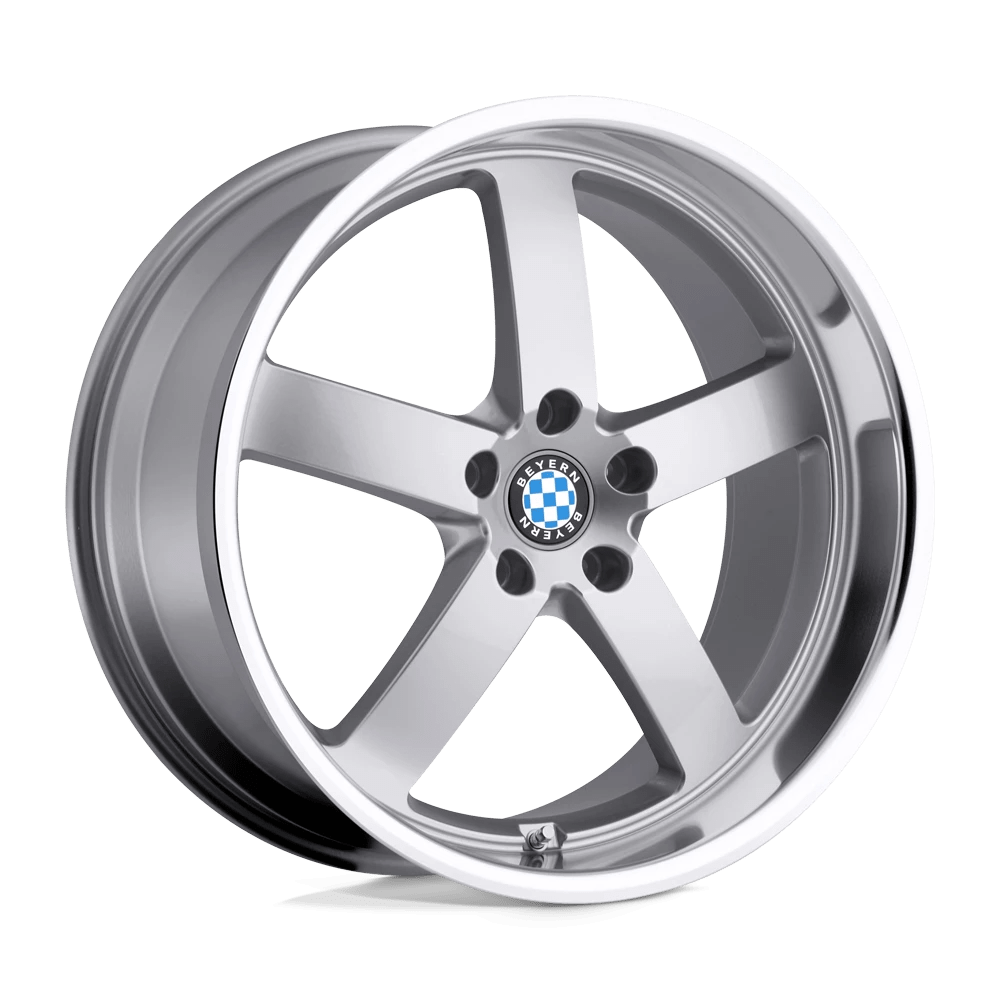 Beyern Rapp Silver W/ Mirror Cut Lip 19x9.5 (+15) 5x120