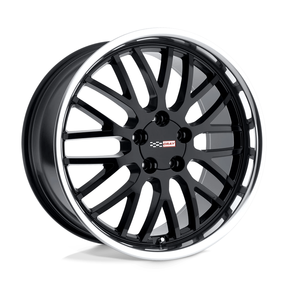 Cray Manta Gloss Black W/ Mirror Cut Lip 20x10.5 (+65) 5x120.65
