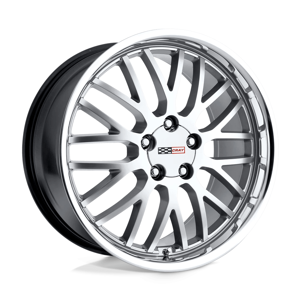 Cray Manta Hyper Silver W/ Mirror Cut Lip 20x10.5 (+65) 5x120.65