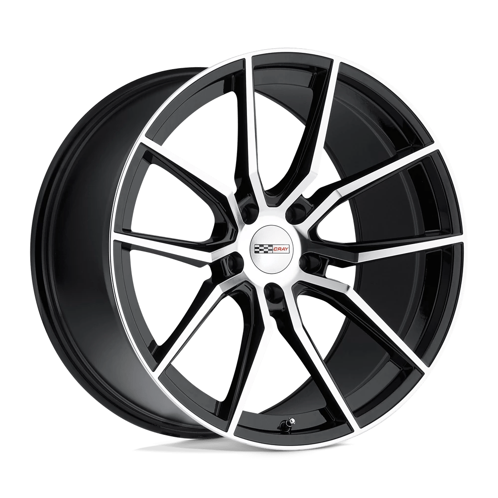 Cray Spider Gloss Black W/ Mirror Cut Face 19x11 (+76) 5x120.65
