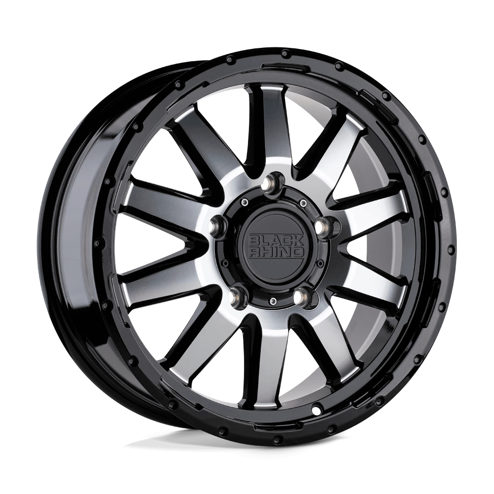 Black Rhino Excursion Gloss Black W/ Mirror Face 17x7.5 (+35) 6x139.7