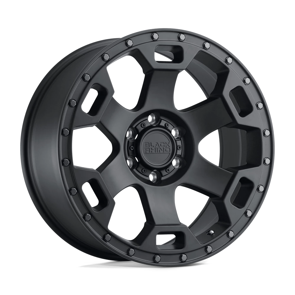 Black Rhino Gauntlet Semi Gloss Black W/ Gunmetal Bolts 17x8.5 (+0) 5x139.7