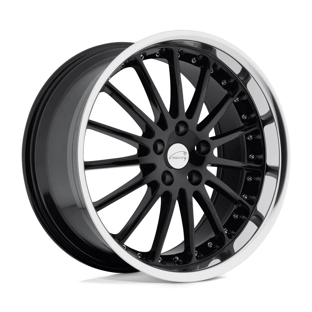 Coventry Whitley Gloss Black W/ Mirror Cut Lip 18x9.5 (+20) 5x120.65