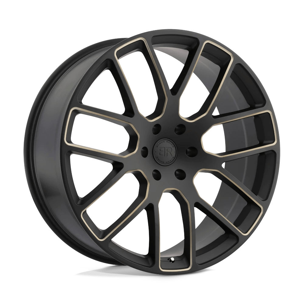 Black Rhino Kunene Matte Black W/ Dark Tint Milled Spokes 22x9.5 (+30) 6x135