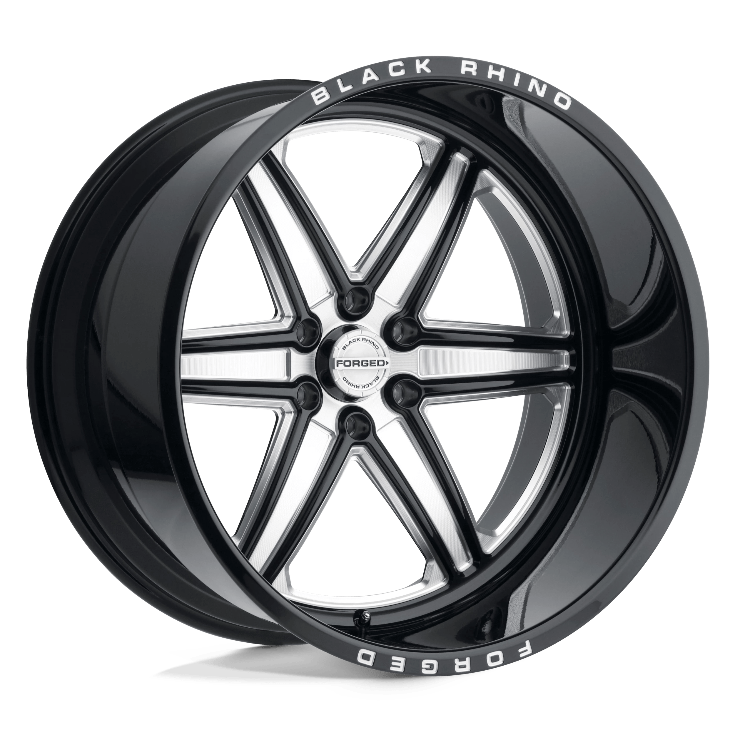 Black Rhino Marauder Gloss Black W/ Milled Spokes 24x14 (-76) 6x139.7