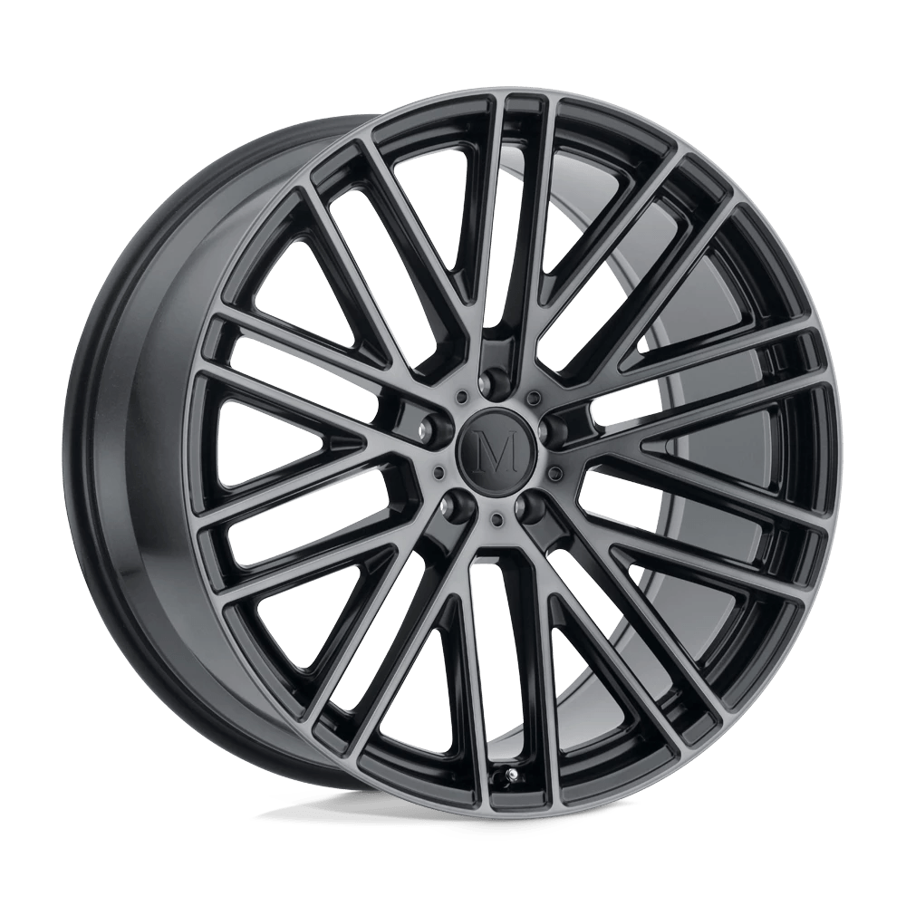 Mandrus Masche Semi Gloss Black W/ Mirror Cut Face 19x9.5 (+30) 5x112