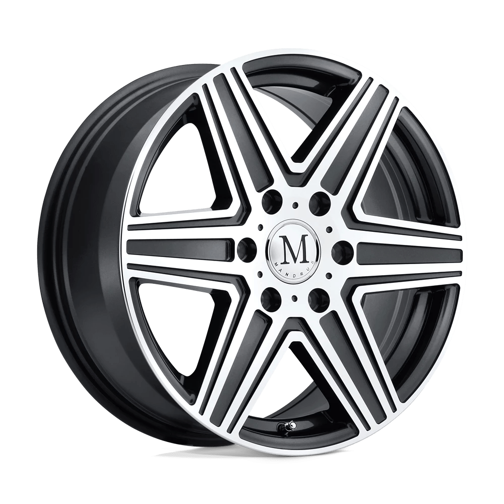 Mandrus Atlas Gunmetal W/ Mirror Cut Face & Lip 20x10 (+25) 5x112