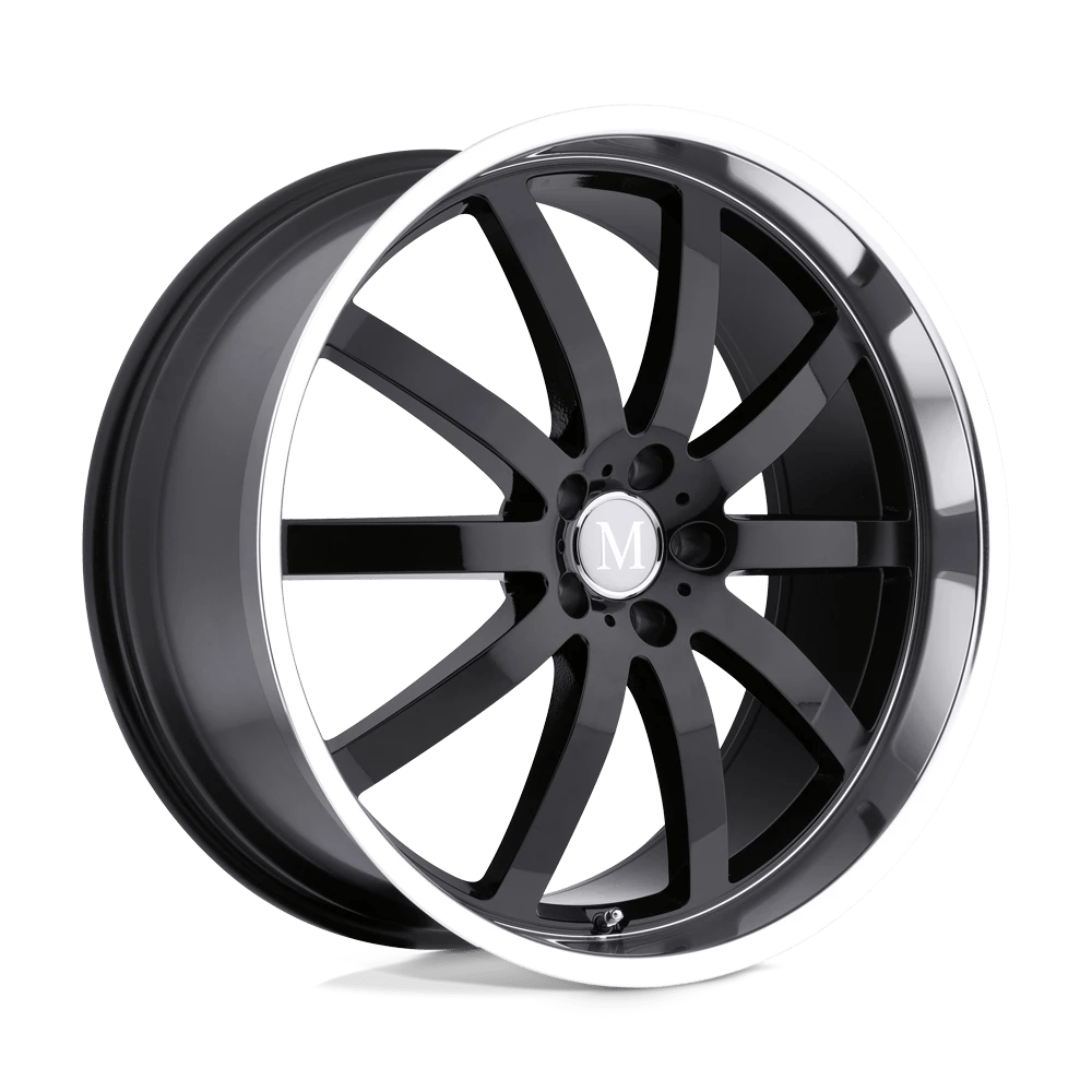 Mandrus Wilhelm Gloss Black W/ Mirror Cut Lip 20x9 (+39) 5x112