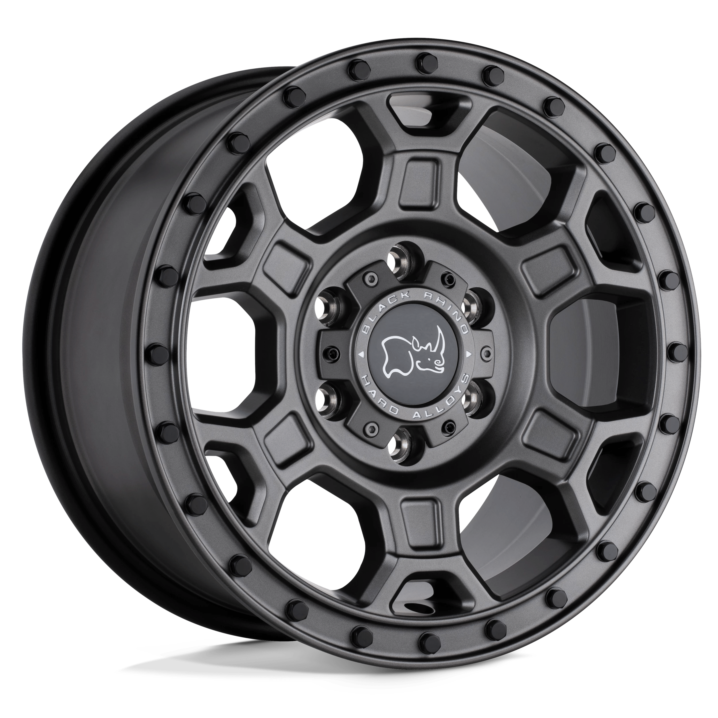 Black Rhino Midhill Matte Gunmetal W/ Black Bolts 18x8 (+48) 5x160