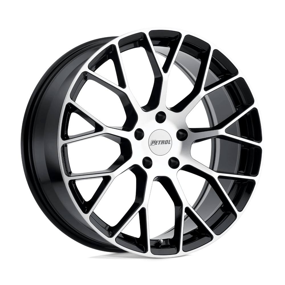 Petrol P2b Gloss Black W/ Machined Face 18x8 (+40) 5x112