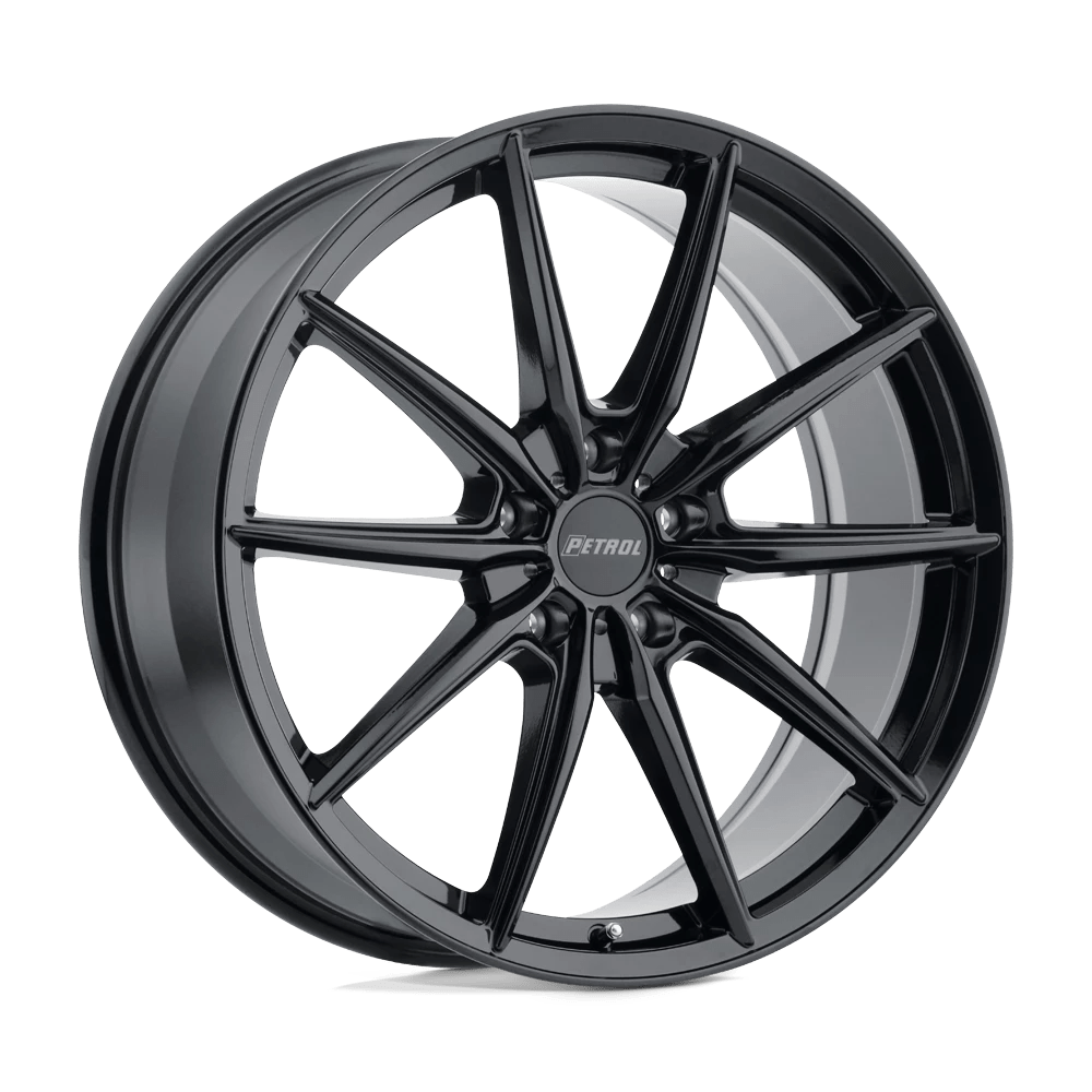 Petrol P4b Gloss Black 17x8 (+40) 5x114.3