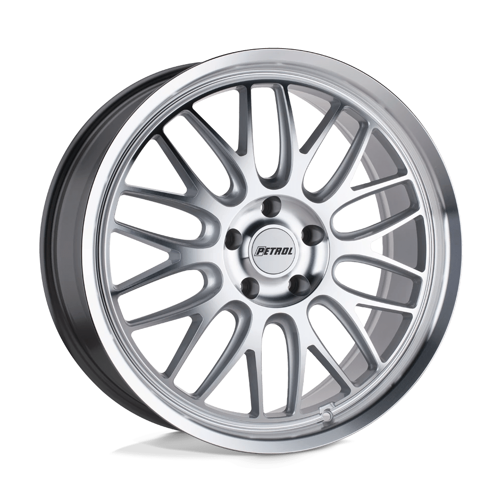 Petrol P4c Silver W/ Machined Face & Lip 19x8 (+40) 5x114.3