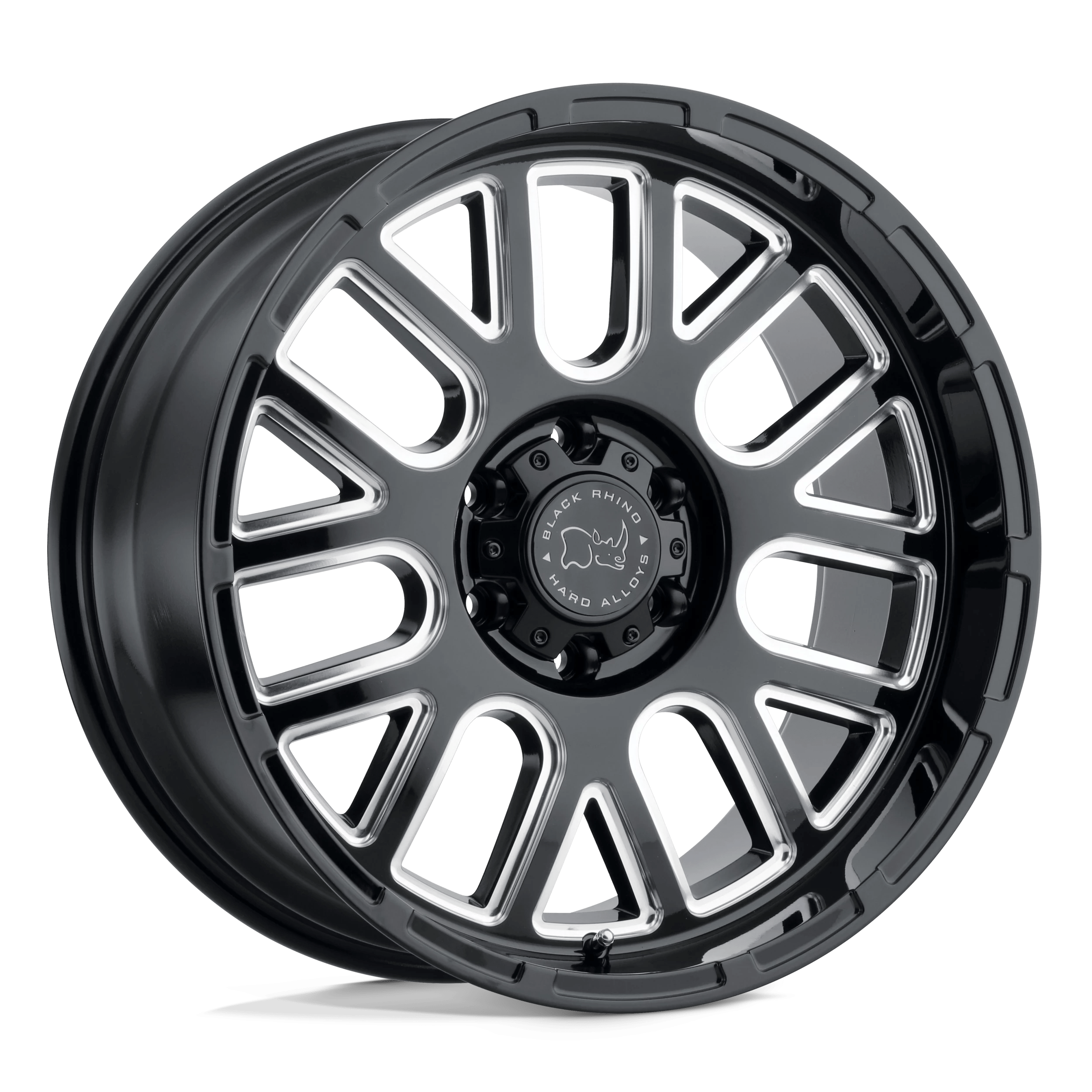 Black Rhino Pismo Gloss Black W/ Milled Spokes 20x9.5 (-18) 5x127