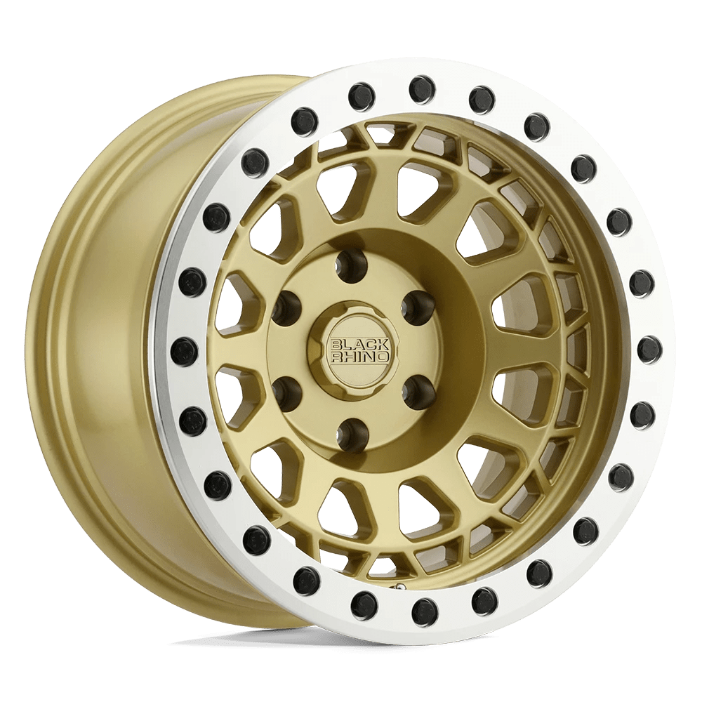 Black Rhino Primm Matte Gold W/ Machined Ring 17x8.5 (-30) 6x139.7